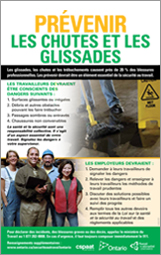 Poster: pr&eacute;venir les chutes et les glissades