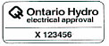 Ontario Hydro Field Evluation Mark
