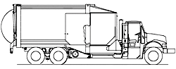 Illustration d'équipement de compactage à chargement latéral
