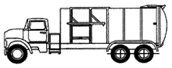 Illustration d'&eacute;quipement de compactage &agrave; chargement lat&eacute;ral : Type II (construction de type torpille)