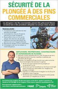 Affiche: Sécurité de la plongée à des fins commerciales