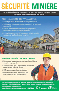Affiche&nbsp;: S&eacute;curit&eacute; mini&egrave;re