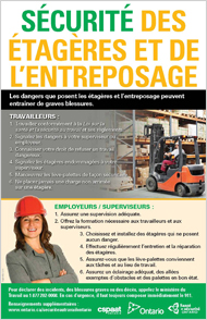 Affiche : Sécurité des étagères et de l’entreposage